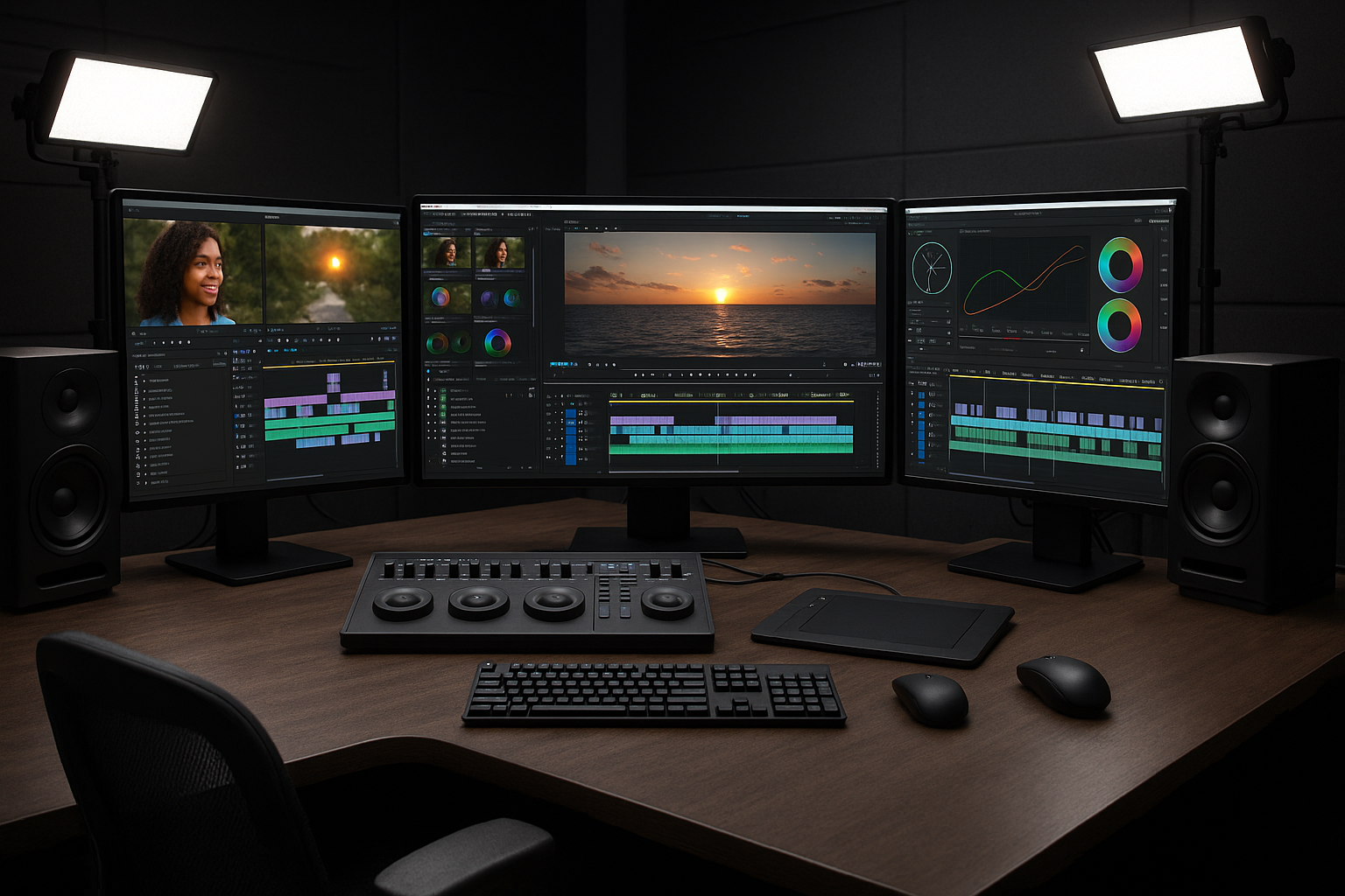 Non linear editor's workstation